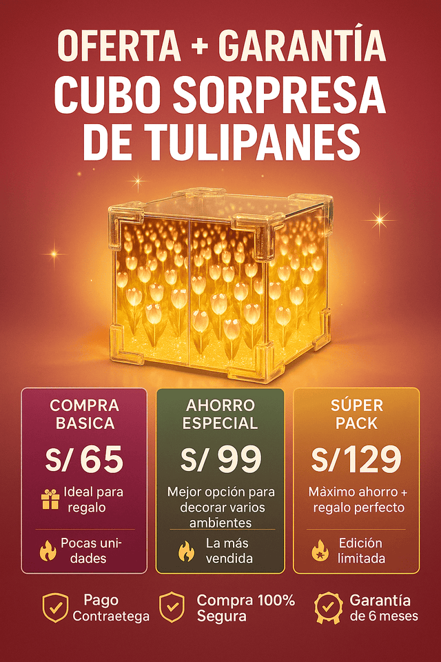 SUPER LAMPARA INFINITA TULIPAN💕