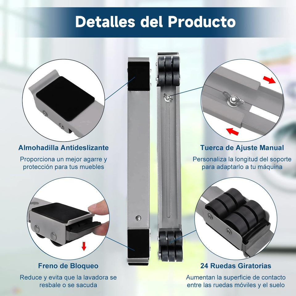 SOPORTE LINEAL PARA ELECTRODOMESTICOS , MUEBLES Y MAS (HASTA 300KG)
