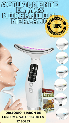 MASAJEADOR FACIAL LUZ LED --antes 109-- EN OFERTA AHORA A 85 SOLES