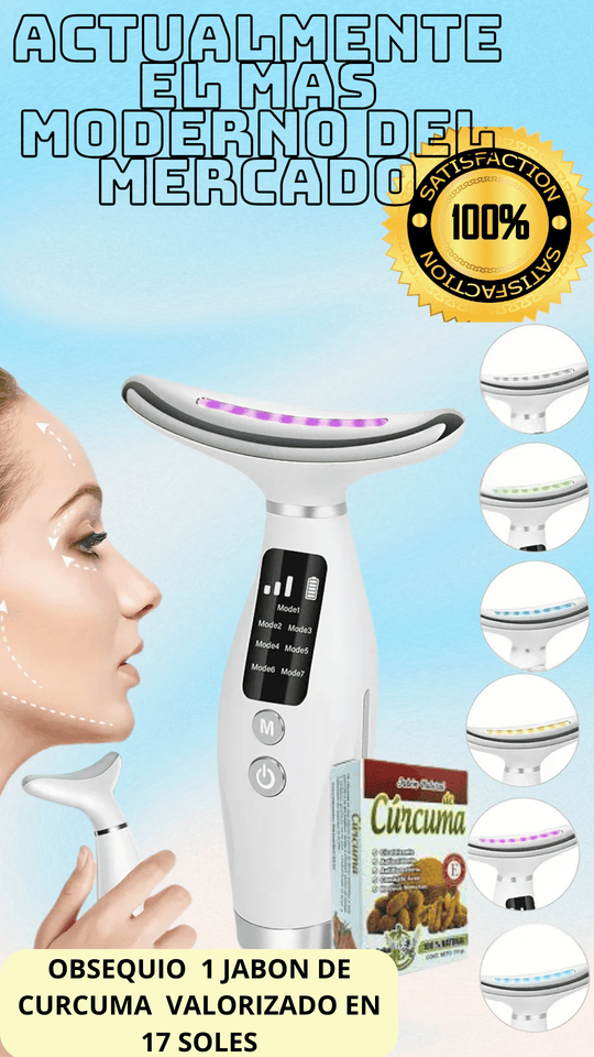 MASAJEADOR FACIAL LUZ LED --antes 109-- EN OFERTA AHORA A 85 SOLES