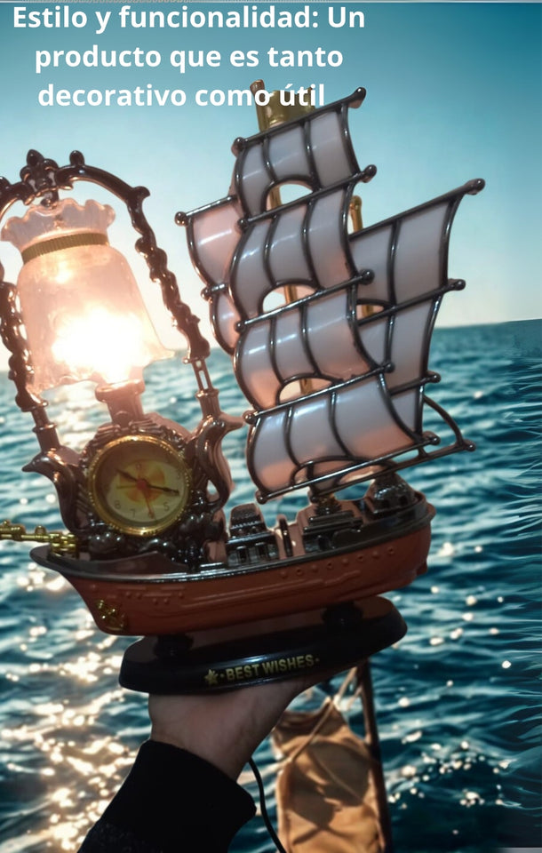 😍"¡DESCUBRE EL VELERO RELOJ LAMPARA🚢  stock limitado - garantía de devolución de 30 dias