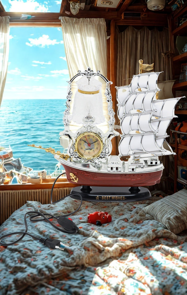 😍"¡DESCUBRE EL VELERO RELOJ LAMPARA🚢  stock limitado - garantía de devolución de 30 dias