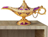 ❤️‍🔥ELEGANCIA Y AROMA 🐫LAMPARA ALADINO, PORTA QUEMADOR AROMATIZADOR Y DECORATIVO, MATERIAL DE METAL ZINC💕