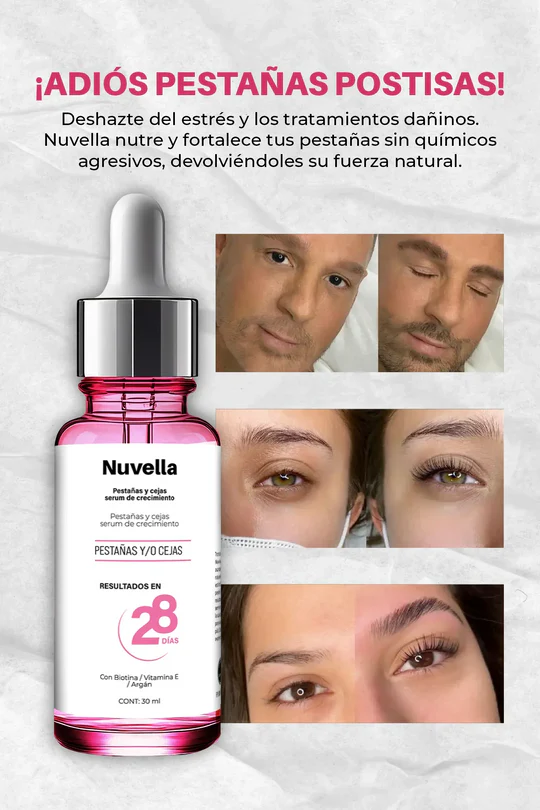 NUVELLA SERUM PARA PESTAÑAS Y CEJAS