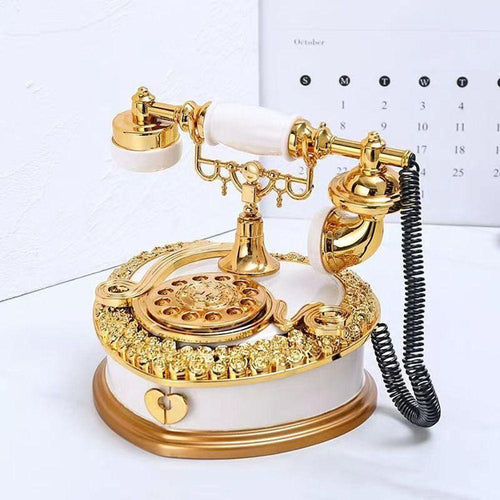 📞TELEFONO ANTIGUO, JOYERO DECORATIVO Y  MUSICAL🎶