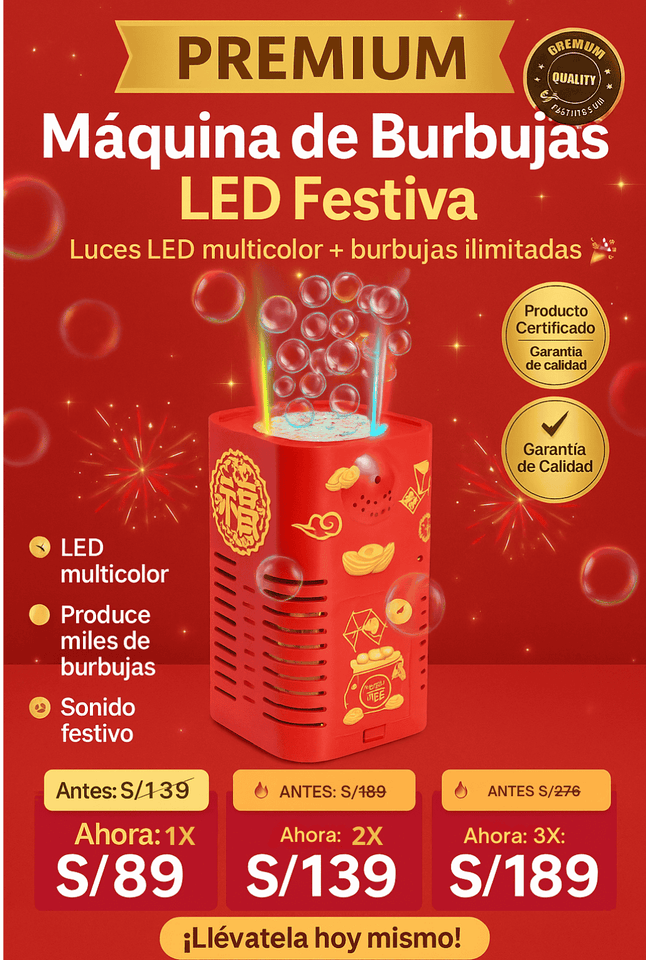 MAQUINA DE BURBUJA PREMIUN