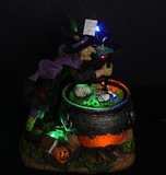 BRUJA  CON CALDERO GIRATORIO