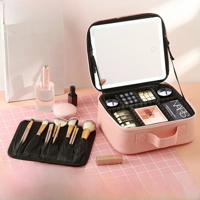 Organizador Portátil Maquillaje con Luz