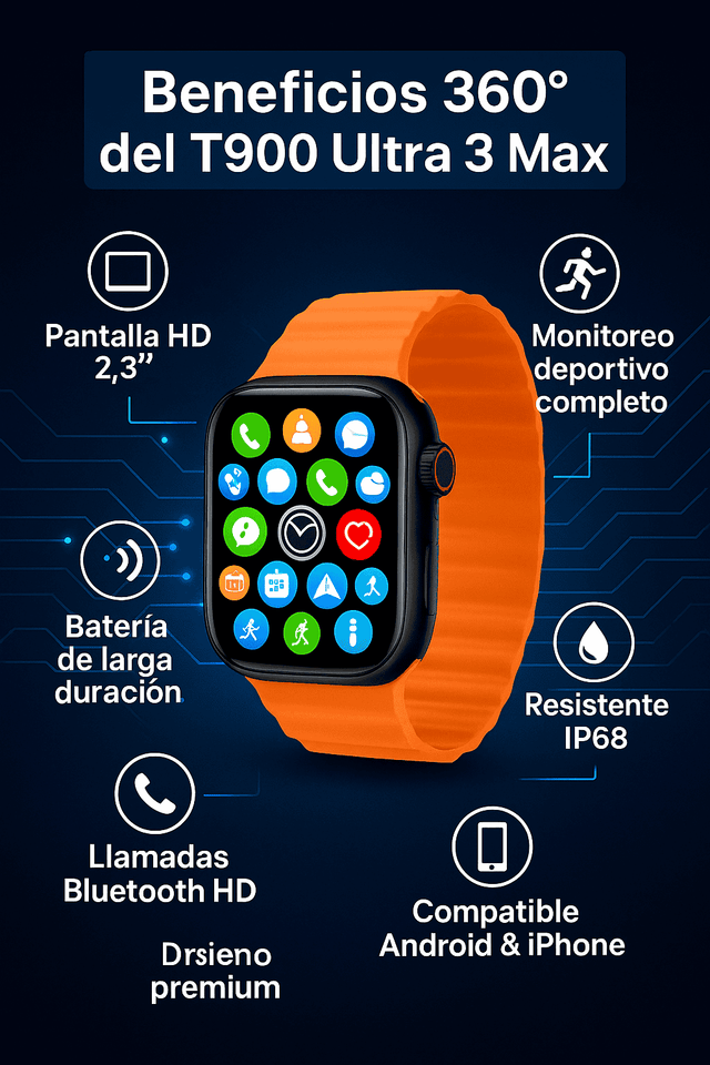 SUPER SMARTWATCH T 900 ULTRA 3 MAX
