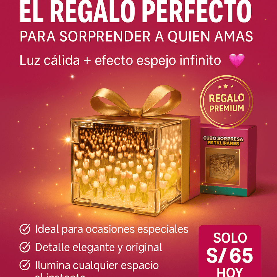 SUPER LAMPARA INFINITA TULIPAN💕